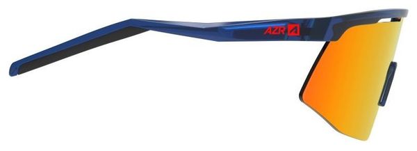 AZR Team JR Crystal Varnished Blue / Red Multilayer Child Goggles