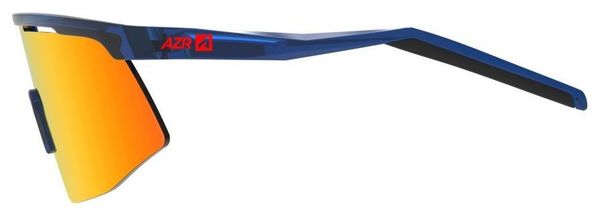 AZR Team JR Crystal Varnished Blue / Red Multilayer Child Goggles