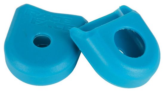 RACE FACE Paire de Protèges Manivelles Carbone BOOT PEDAL Bleu