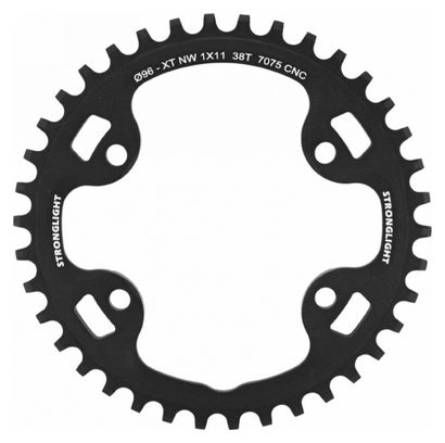 PLATEAU VTT 4BRA D.96 POUR SHIMANO XT M8000-SLX M7000 MONO STRONGLIGHT 38DTS 11V. NOIR NON FILETE