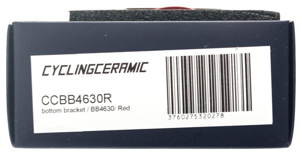 Boitier de Pédalier CyclingCeramic BB Right Pressfit 46-30 Rouge