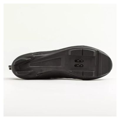 Chaussures Vélo Gravel et Route à Lacets TRIBAN SPD Cyclotourisme GRVL 500 Noir