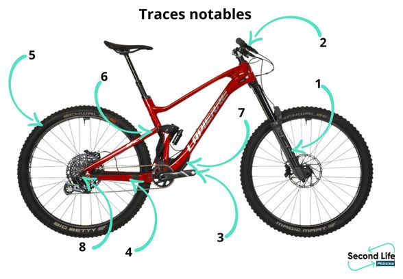 Produit Reconditionné - VTT Tout-Suspendu Lapierre Spicy Team CF Sram XO1 Eagle 12V 29' Rouge 2022