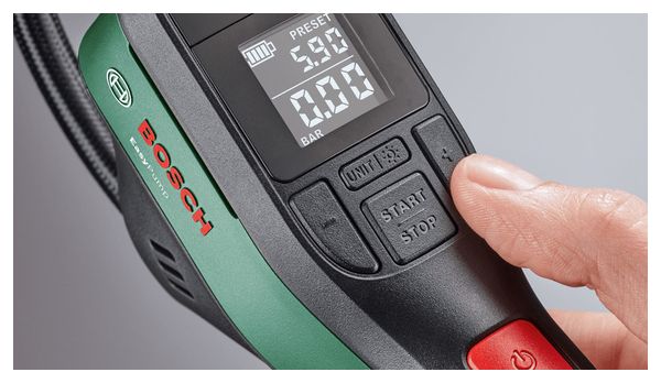 Prodotto ricondizionato - Pompa ad aria compressa wireless EasyPump di Bosch (max 150 psi / 10,3 bar)