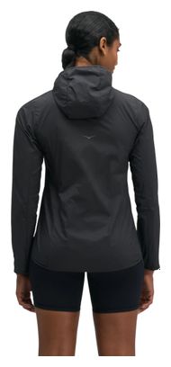 Veste Coupe-Vent Hoka SkyFlow Noir Femme
