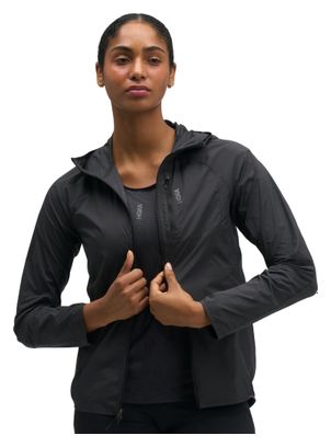 Veste Coupe-Vent Hoka SkyFlow Noir Femme