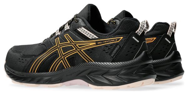 Zapatillas de trail <strong>Asics Gel-Venture 9 IMPERMEABLES</strong> Negro/Naranja Mujer