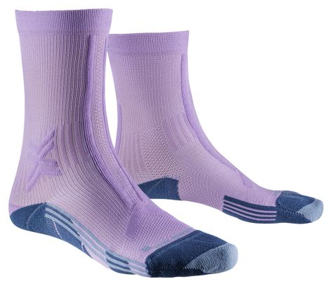 Chaussettes X-Socks Trail/Run Discover Crew Femme Violet