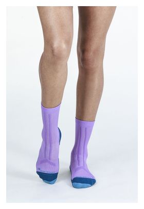 Chaussettes X-Socks Trail/Run Discover Crew Femme Violet