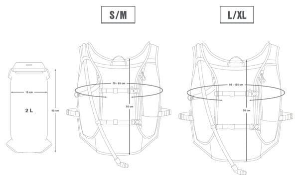 Gilet per l'idratazione Apidura Racing Nero + vescica da 2L