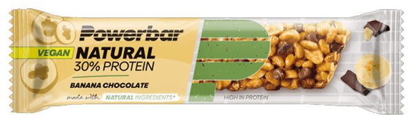 Natural Protein Bar (18x40g) - Powerbar - Banane Chocolat - Barres Protéinées