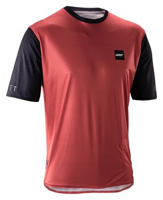 Maillot Manches Courtes Leatt Trail 3.0 Rouge Homme