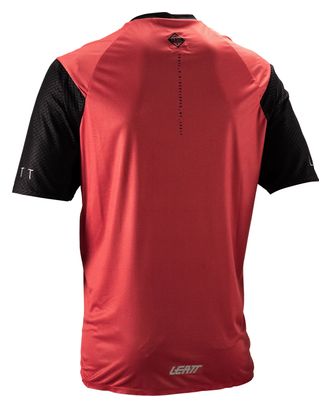 Maillot Manches Courtes Leatt Trail 3.0 Rouge Homme