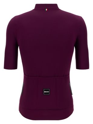Santini Sensation Unisex-Trikot mit kurzen Ärmeln in Bordeaux