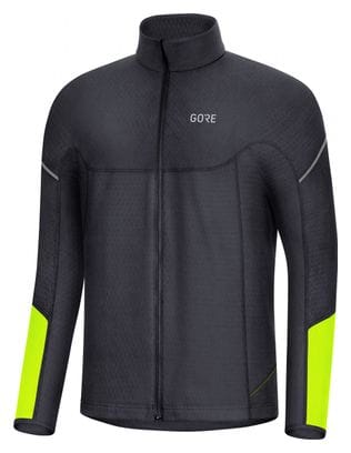 Maillot Manches Longues Running Gore Wear Noir/Jaune Fluo