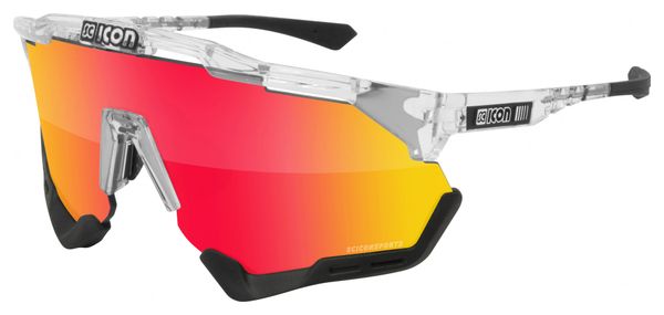 Scicon Sports Aeroshade XL Lunettes De Soleil De Performance Sportive (Scnpp Multimorror Rouge/Briller)