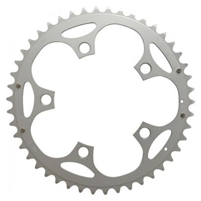 INGRANAGGIO STRADALE 5BRA D.110 STRONGLIGHT DURAL 46DTS EXTERIEUR ARGENT TIPO SHIMANO 8-9V.