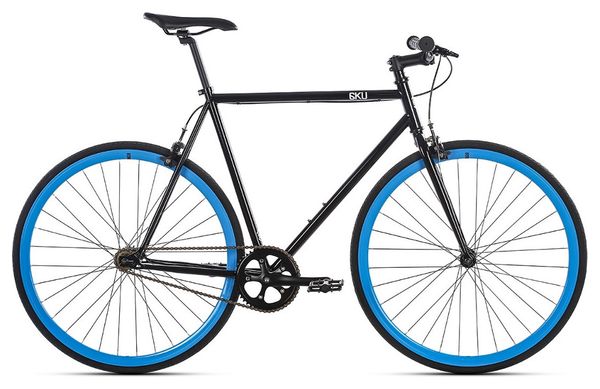 6KU Shelby Fixie Bike Black Blue