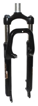 Fourche VTT 26 Pouces à Ressort Zoom – Blanche, Réglable Et Blocable, Débattement 60mm
