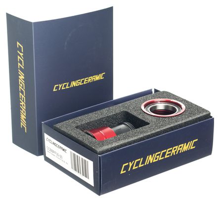 Boitier de Pédalier CyclingCeramic Pressfit 30-30 Rouge