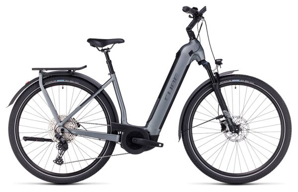 Cube Katmandú Hybrid Pro 750 Easy Entry Bicicleta eléctrica de ciudad Shimano Deore 11S 750 Wh 700 mm Flash Gris 2023