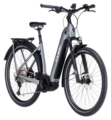 Cube Katmandú Hybrid Pro 750 Easy Entry Bicicleta eléctrica de ciudad Shimano Deore 11S 750 Wh 700 mm Flash Gris 2023