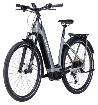 Cube Katmandú Hybrid Pro 750 Easy Entry Bicicleta eléctrica de ciudad Shimano Deore 11S 750 Wh 700 mm Flash Gris 2023