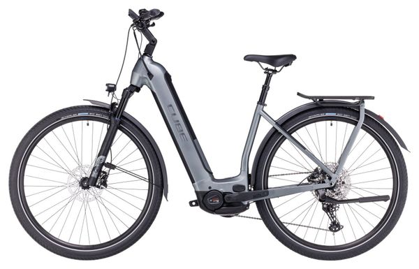 Cube Katmandú Hybrid Pro 750 Easy Entry Bicicleta eléctrica de ciudad Shimano Deore 11S 750 Wh 700 mm Flash Gris 2023