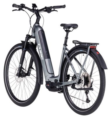 Cube Katmandú Hybrid Pro 750 Easy Entry Bicicleta eléctrica de ciudad Shimano Deore 11S 750 Wh 700 mm Flash Gris 2023