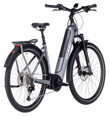 Cube Kathmandu Hybrid Pro 750 Easy Entry Elektrische Stadsfiets Shimano Deore 11S 750 Wh 700 mm Flash Grey 2023