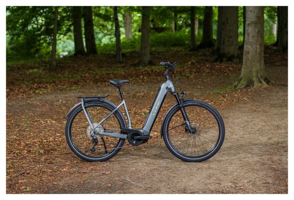 Cube Kathmandu Hybrid Pro 750 Easy Entry Elektrische Stadsfiets Shimano Deore 11S 750 Wh 700 mm Flash Grey 2023