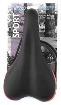 Velo Selle vélo Plush Sport VL-3011 noir/rouge