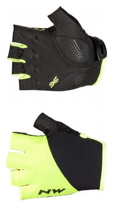 Pair of Short Gloves Northwave Fast Grip Yellow / Black