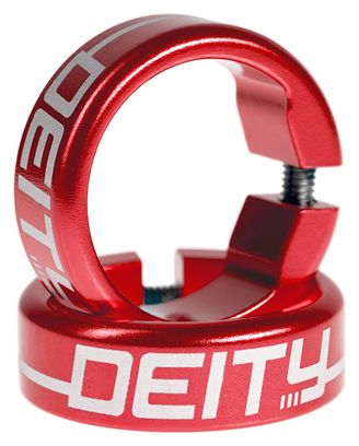 Bagues Deity Grip Clamps Aluminium Rouge