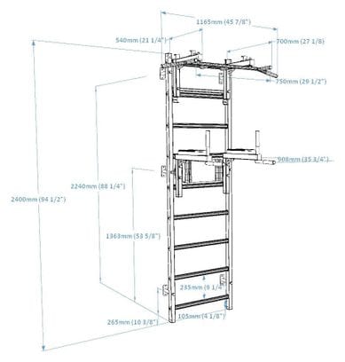 Espalier de gymnastique BenchK 732W