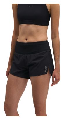 Pantaloncini Hoka Glide 3,5 pollici neri da donna