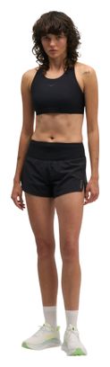 Pantaloncini Hoka Glide 3,5 pollici neri da donna