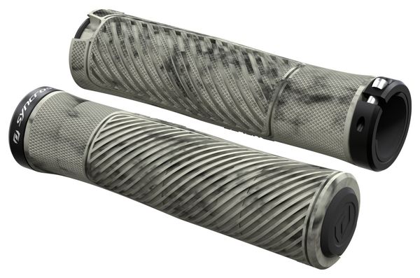 Coppia di manopole Syncros Grips XC Lock-On Marble Beige/Nero