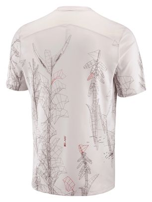Camiseta de manga corta Salomon S/Lab Ultra Print Blanco/Rojo Hombre