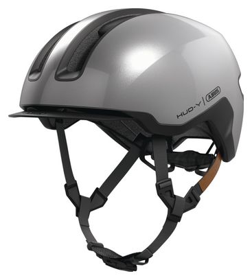 Abus HUD-Y Helm Gleam Silver