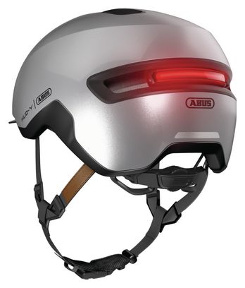 Abus HUD-Y Helm Gleam Silver