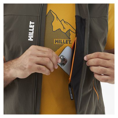 Millet Fusion XCS Khaki Sleeveless Softshell Jacket