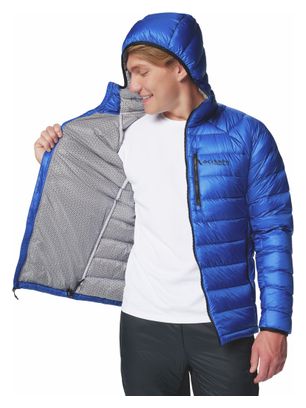 Columbia Arctic Crest Hooded Down Jacket Blue