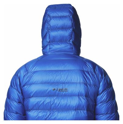 Columbia Arctic Crest Hooded Down Jacket Blauw