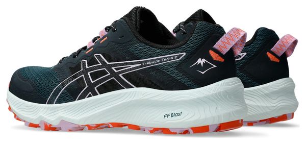 Chaussures Trail Asics Trabuco Terra 2 Vert/Rose Femme