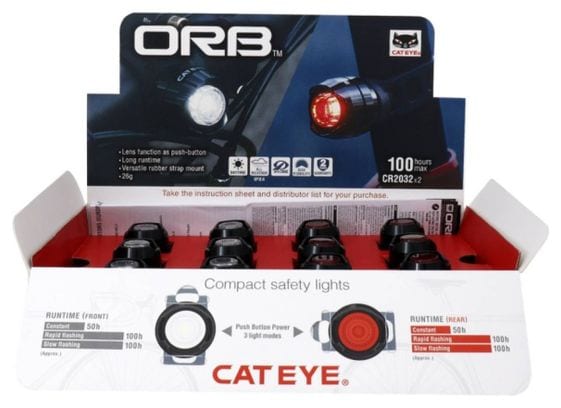 Cateye Orb Counter Pack (6 set di luci) Nero