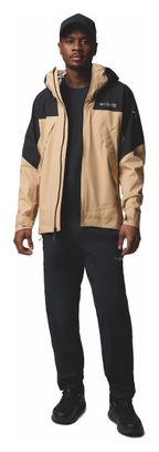 Chaqueta impermeable Columbia Northwest Explorer 3L Beige para hombre