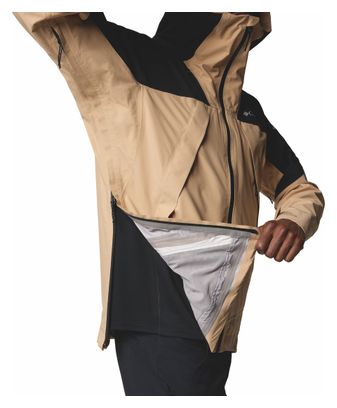Chaqueta impermeable Columbia Northwest Explorer 3L Beige para hombre