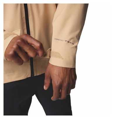 Chaqueta impermeable Columbia Northwest Explorer 3L Beige para hombre