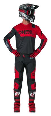 Pantalon VTT O'Neal Element Racewear Noir/Rouge Homme